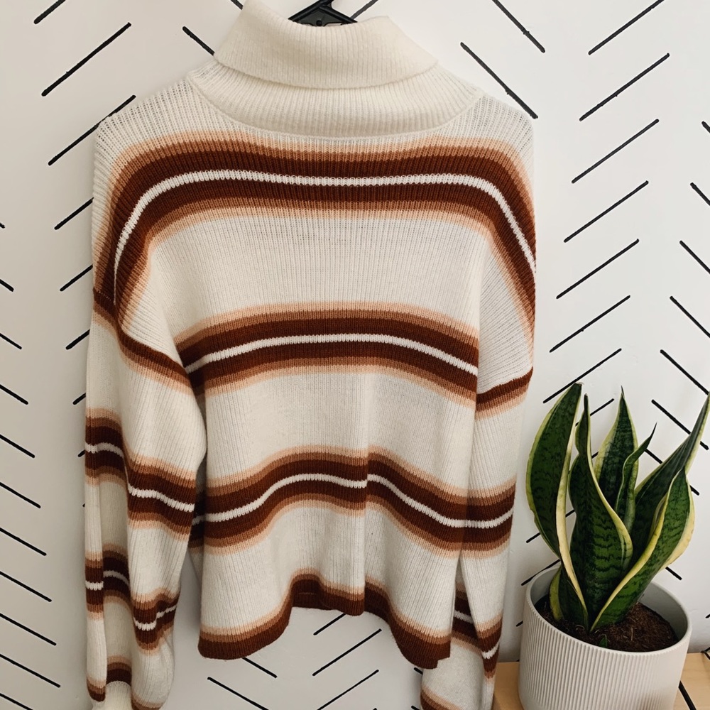 Urban Outfitters Striped Turtleneck Sweater